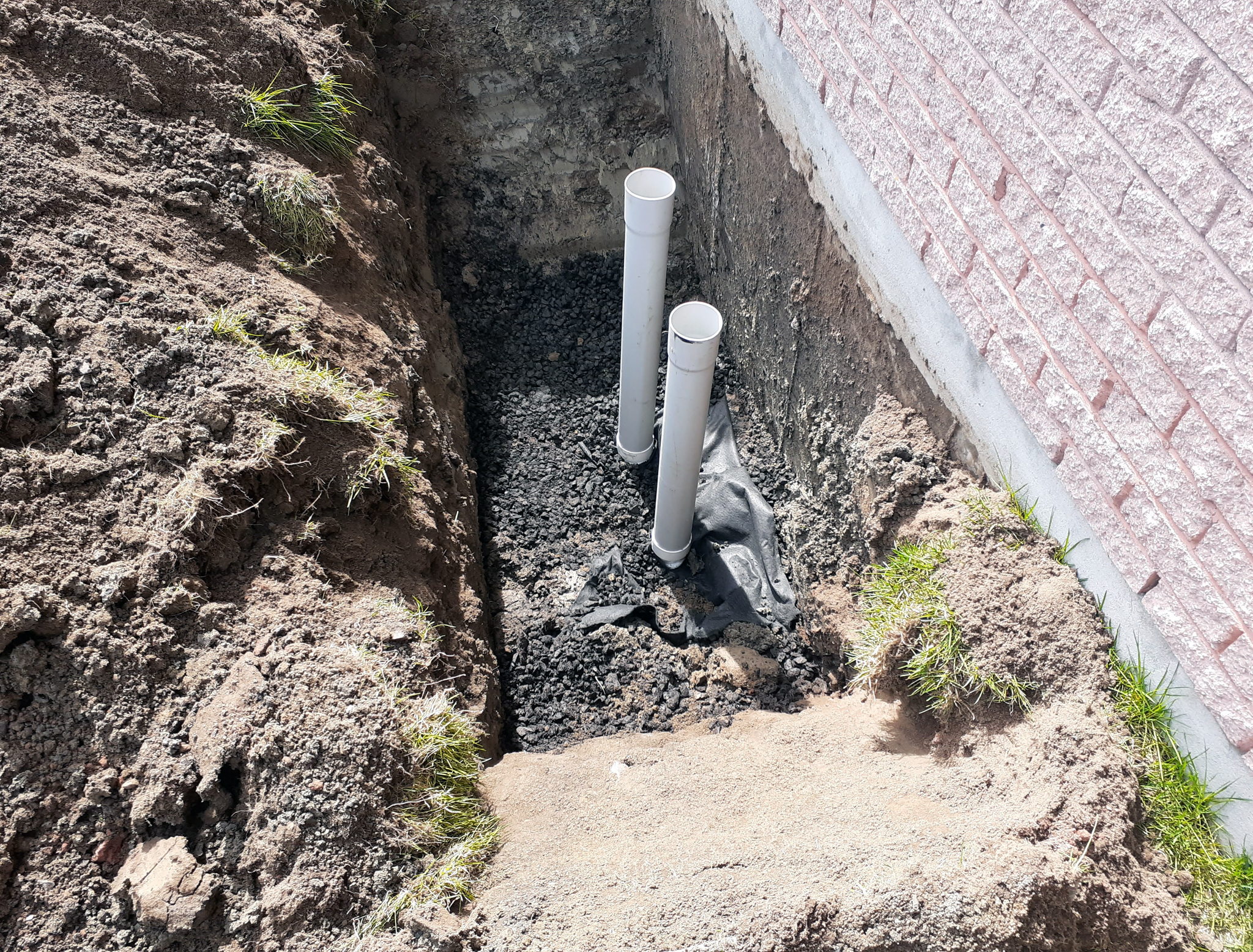 Cheminée de nettoyage pour drain français, Drain français, Gesco  Construction