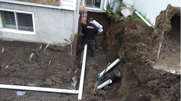 Installation d'un drain français | G.S. Dubois