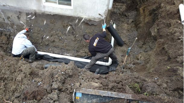 Installation d'un drain français | G.S. Dubois